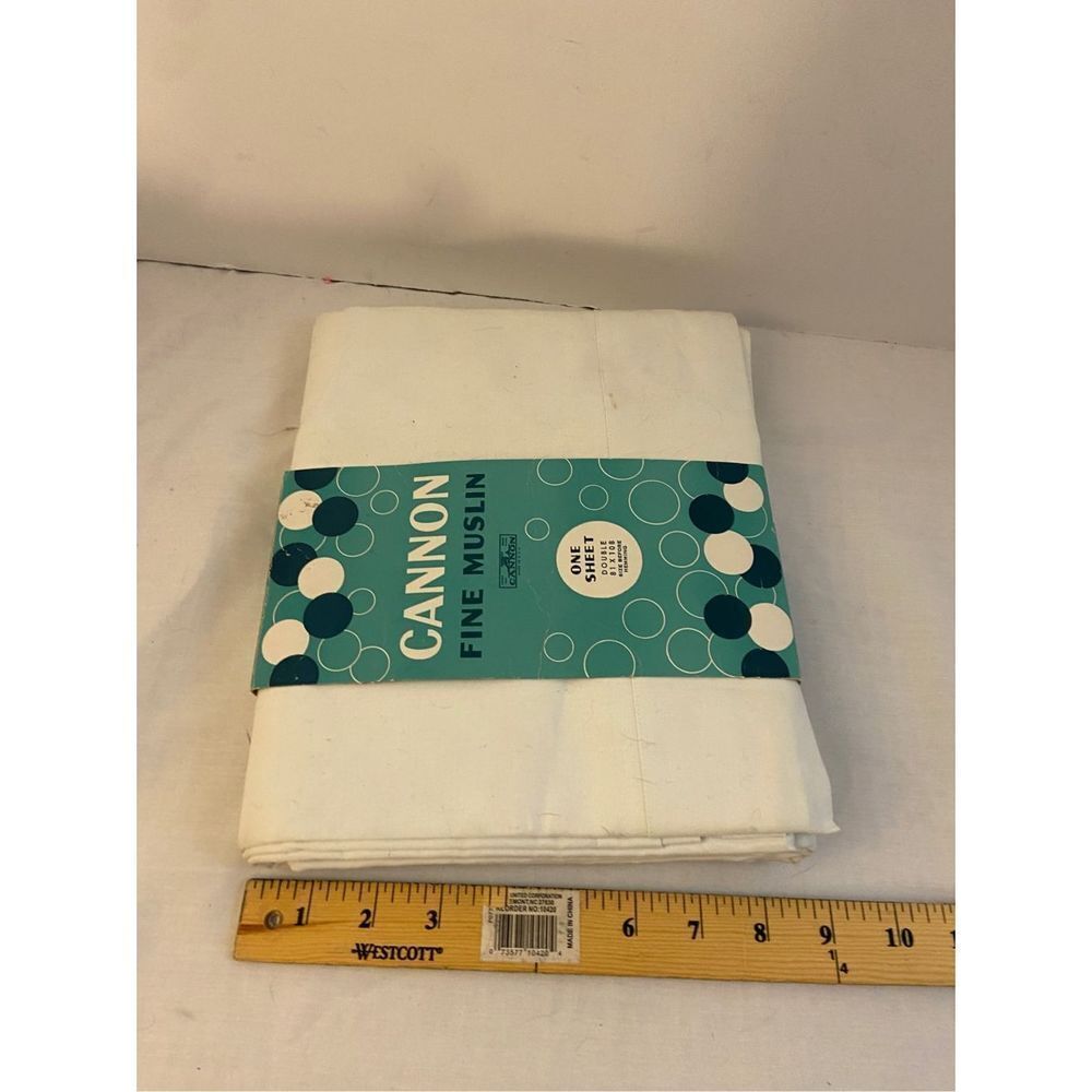 Cannon fine muslin one sheet double 81x108 USA‎